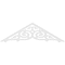 Ekena Millwork Pitch Athens Architectural Grade PVC Gable Pediment, 72"W x 21"H x 1"P (7/12) GPP072X021X100ATH - alternate 3